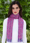 Mucros Blue Pink Mohair Scarf