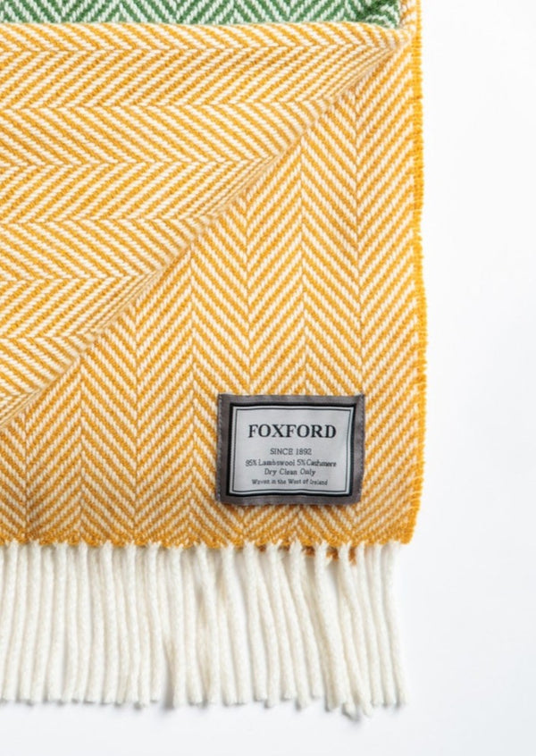 Foxford Eire Cashmere And Wool Throw