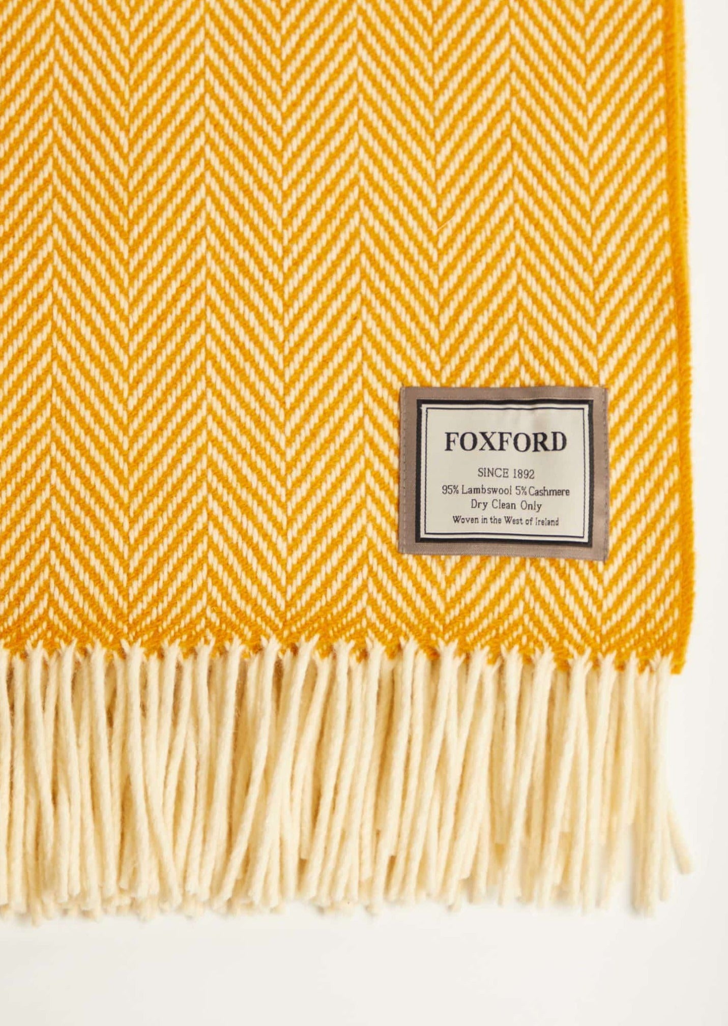 Foxford Innisfree Cashmere And Wool Throw