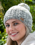 Wool Bobble Flecked Grey Hat