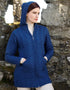 Aran Crafts Women's Galway Coat | Blue