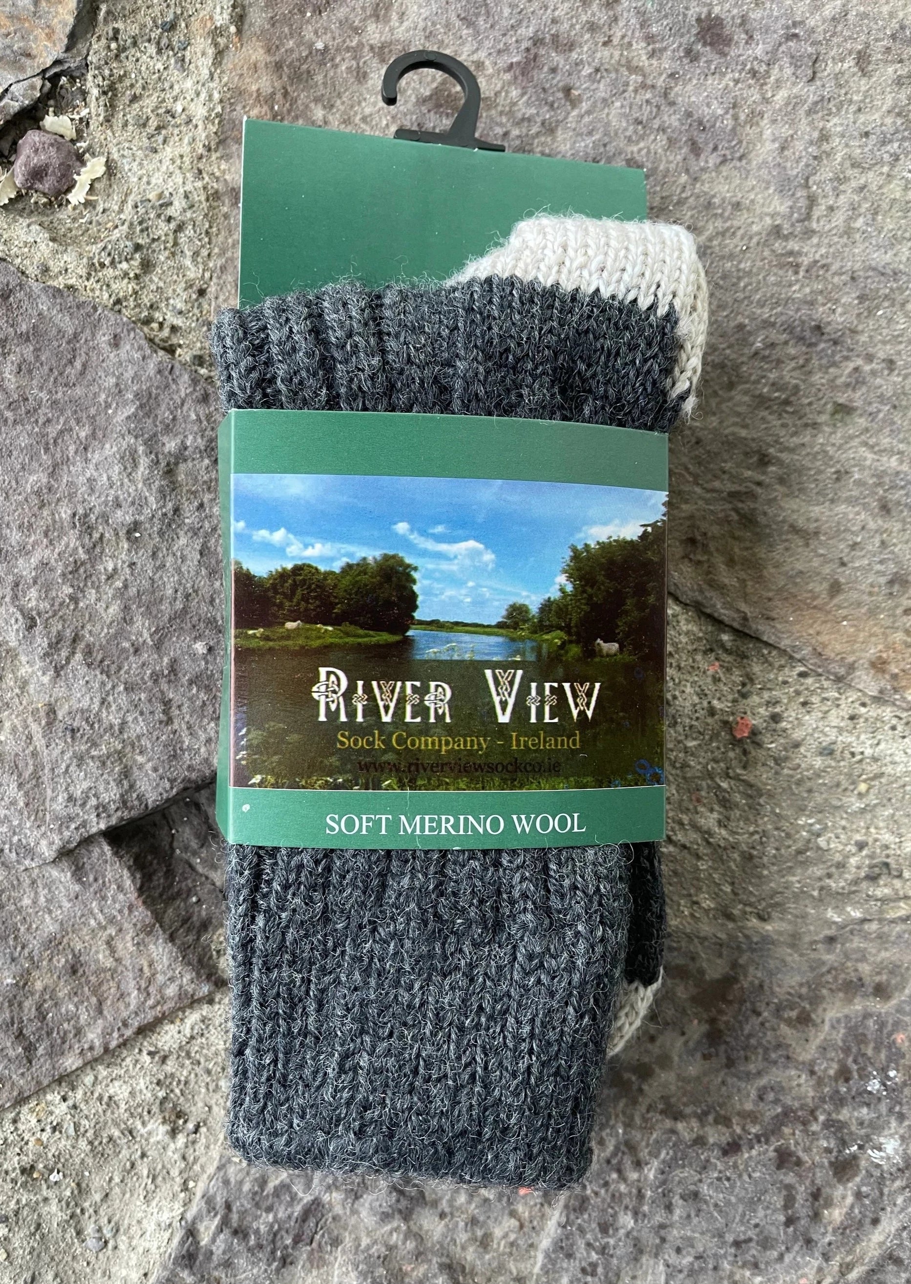 Charcoal Irish Merino Wool Socks