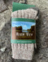 Oatmeal Irish Merino Wool Socks | Large