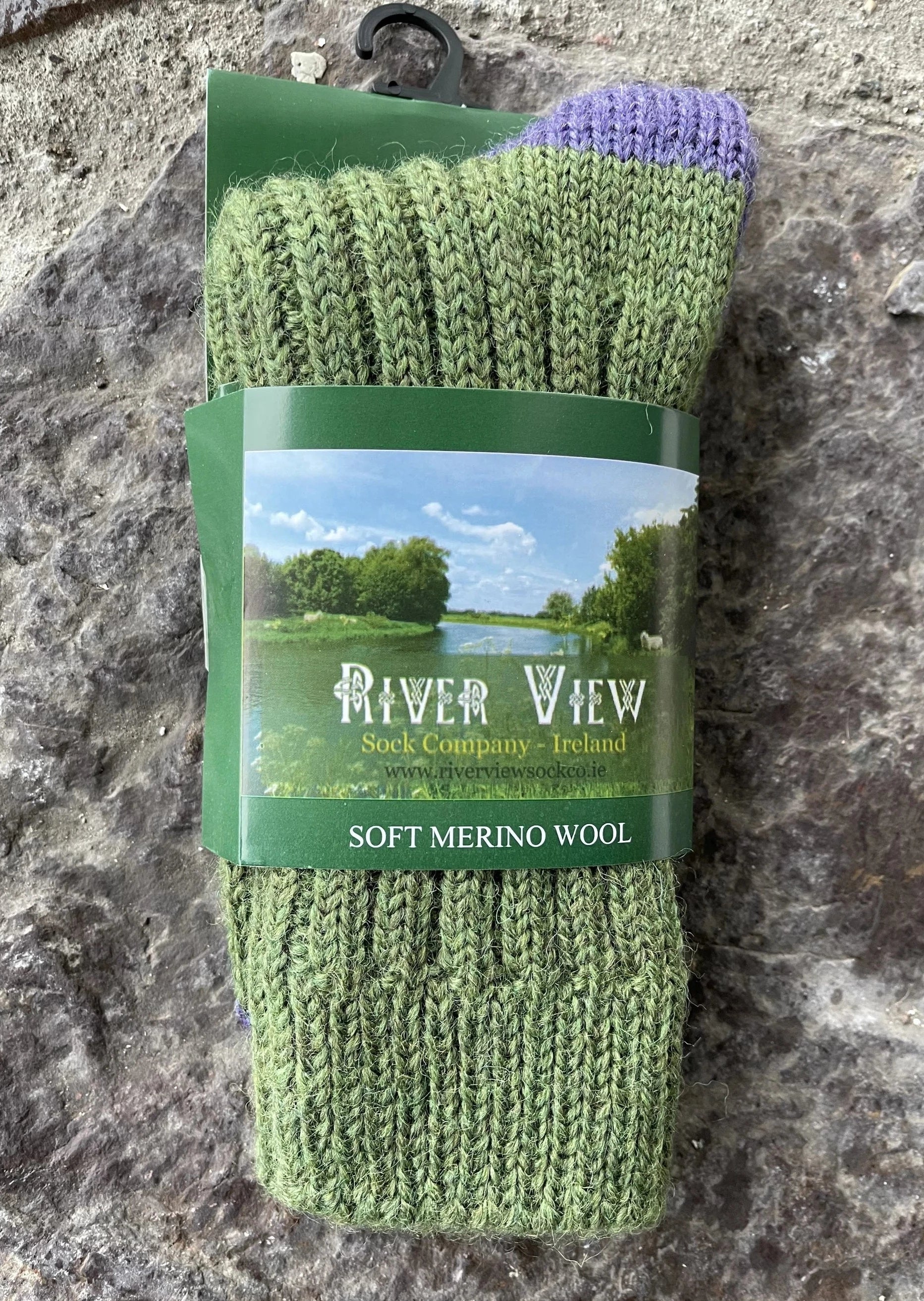 Green Irish Merino Wool Socks