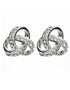 Silver Trinity Swarovski Crystal Earrings
