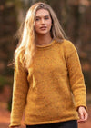 Ladies Roll Neck Mustard Sweater
