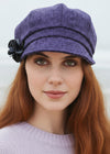 Ladies Purple Mucros Newsboy Cap