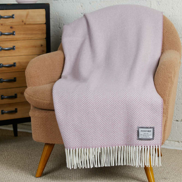 Foxford Maeve Cashmere And Lambswool Throw