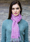 Mucros Pink Mohair Scarf