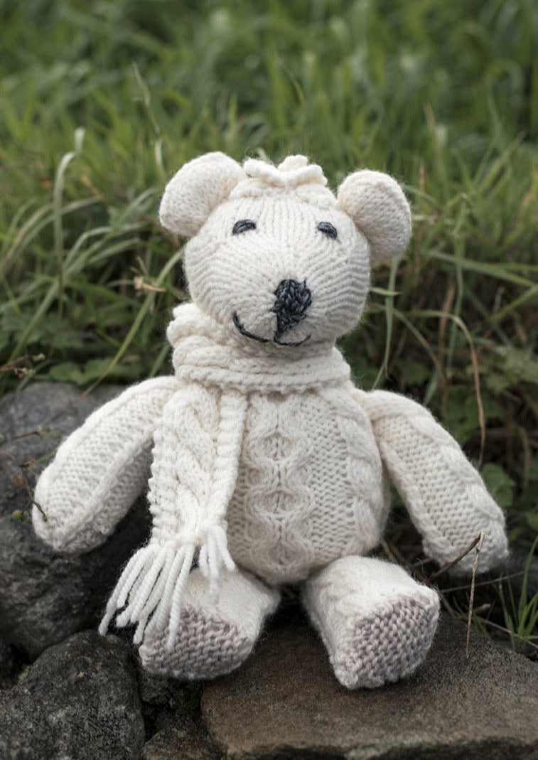 Aran Hand knit Teddy Bear