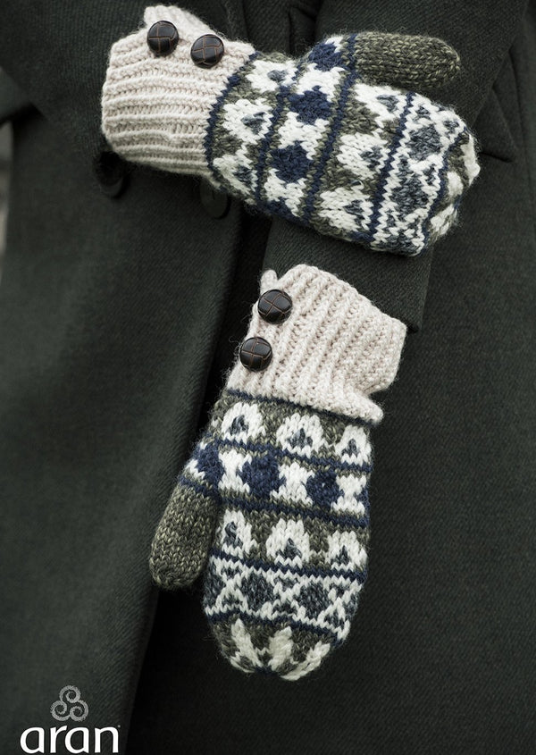 Hand Knit Merino Wool Sheep Gloves