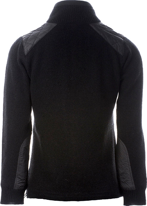Aran Country Life Black Full Zip Sweater - Skellig Gift Store