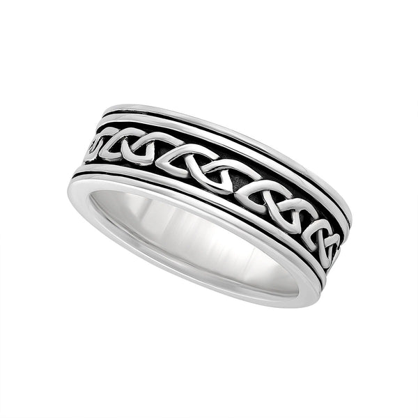 Gents Celtic Silver Band