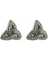 Marcaiste Stud Trinity Earrings