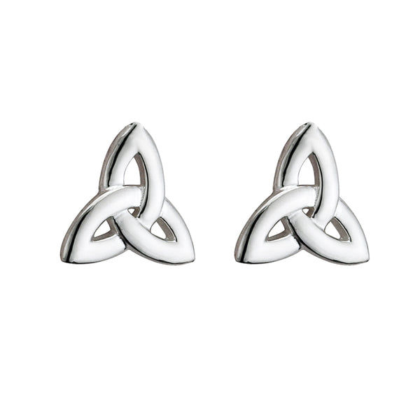 Solvar Sterling Silver Trinity Knot Earrings s33098