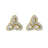 14k Diamond Trinity Knot Earrings