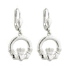 Solvar Silver Claddagh Dangle Earrings S33151
