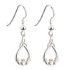 Solvar Silver Claddagh Trinity Earrings S33178