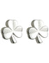 Silver Kids Shamrock Stud Earrings