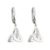 Solvar Silver Drop Trinity Earrings s33270