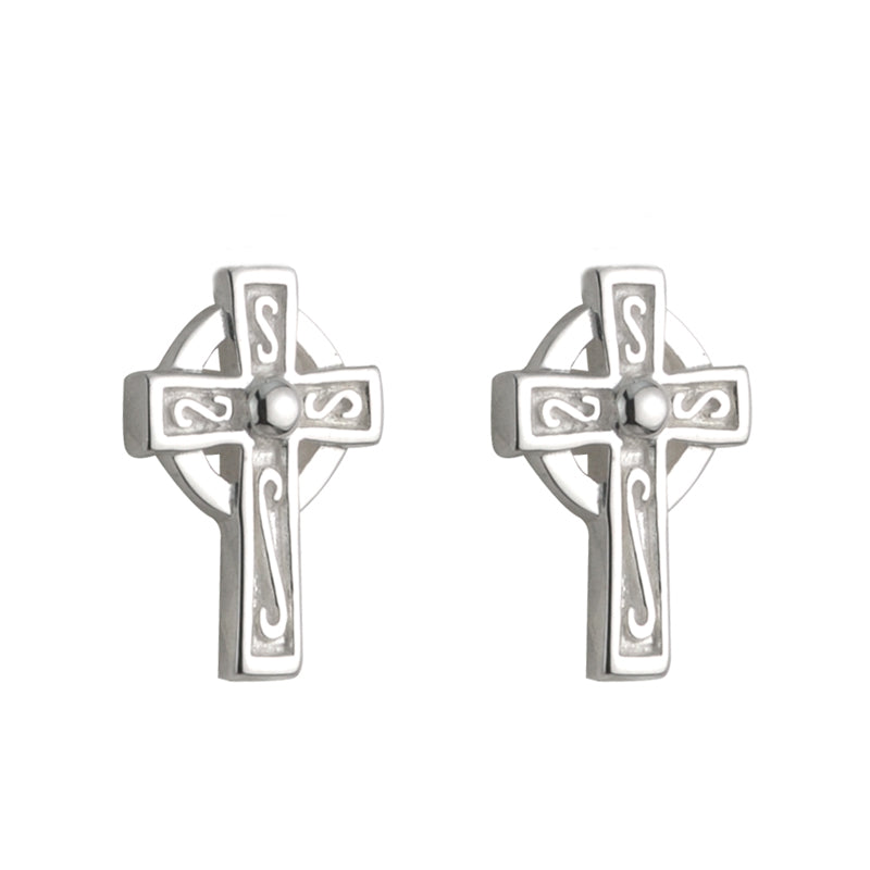 Solvar Celtic Cross Stud Earrings s33387