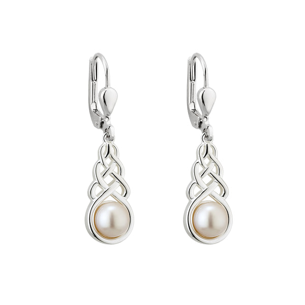 Solvar Pearl Trinity Dangle Earrings s33918