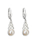 Pearl Trinity Dangle Earrings