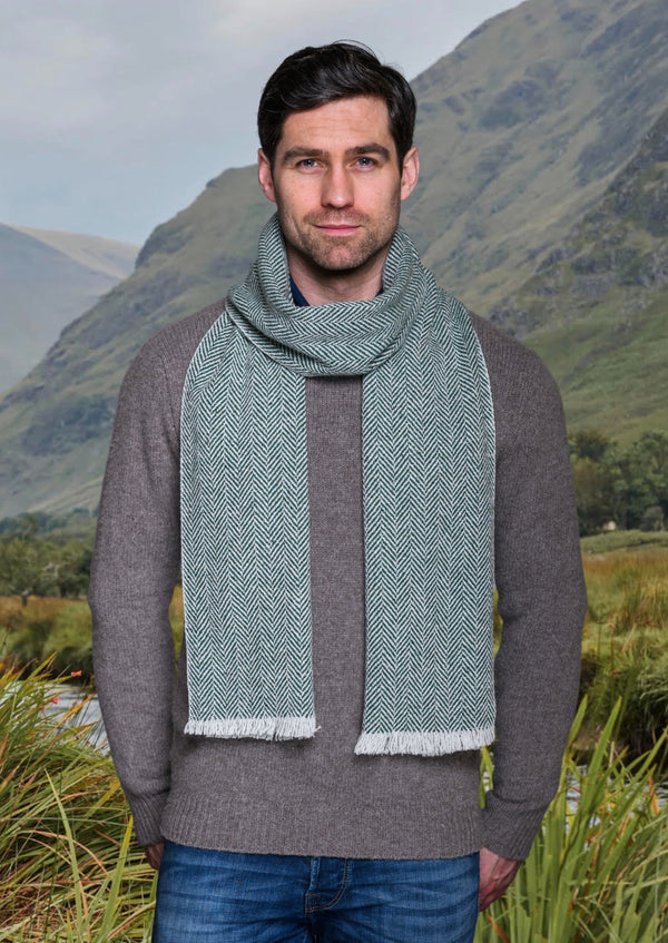 Mucros Green Donegal Scarf