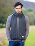 Mucros Soft Donegal Wool Blue Scarf