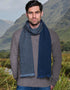 Mucros Donegal Scarf | Navy Charcoal