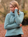 Ladies Wool Light Blue Tunic Sweater