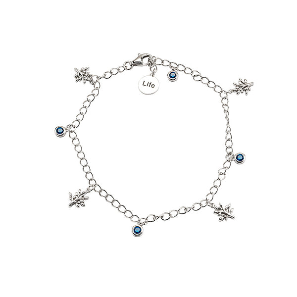 Sterling Silver Tree of Life Charm Bracelet