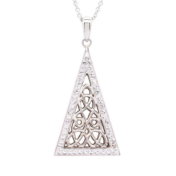 Sterling Silver Celtic Triangle Necklace