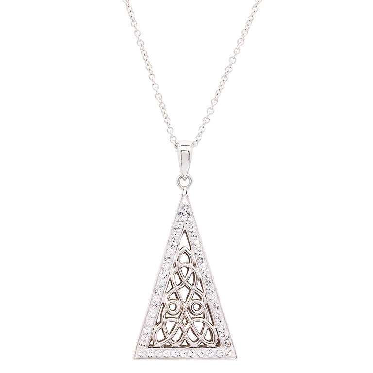Sterling Silver Celtic Triangle Necklace