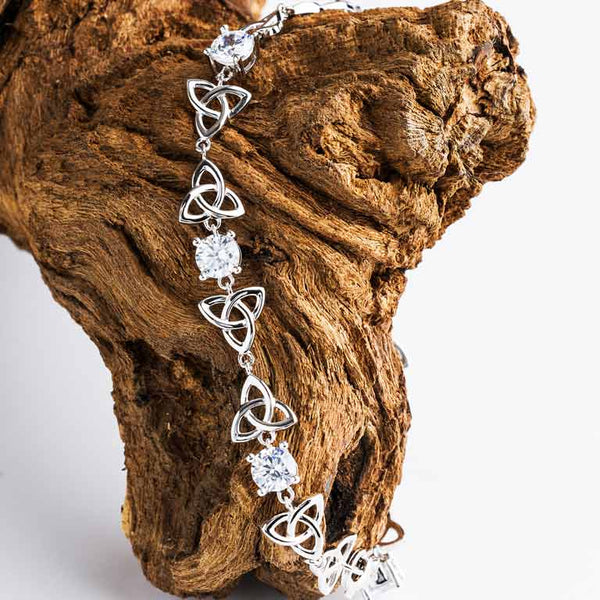Large Celtic Knot Sterling Silver Cuff Bracelet TBA210 – Peter Stone Jewelry
