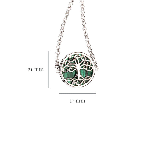 Green Malachite Tree of Life Bracelet