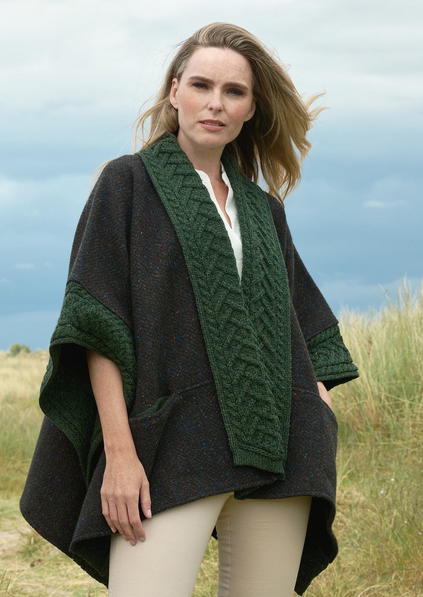 Aran Crafts Ashbourne Tweed Cape