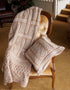 Merino Wool Aran Plated Throw Blanket