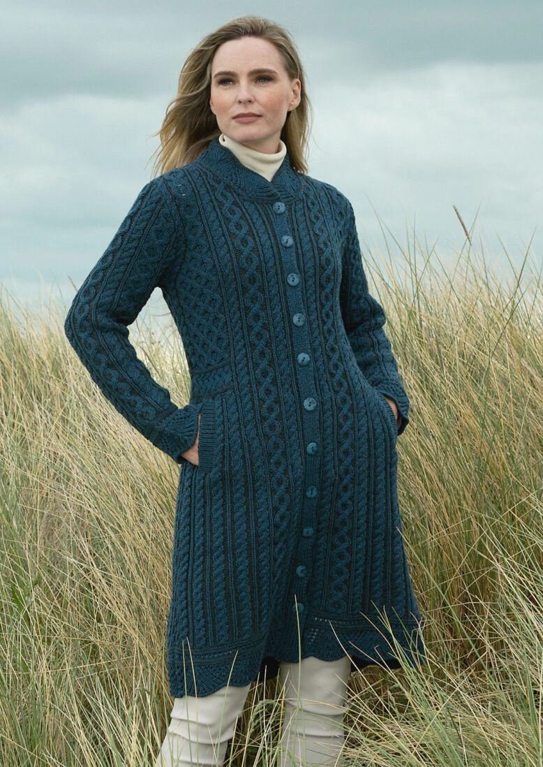 Aran Crafts Scallop Edge Coat