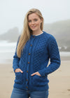 Aran Crafts Lumber Cardigan | Blue