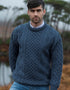 Inis Mor Aran Sweater | Denim