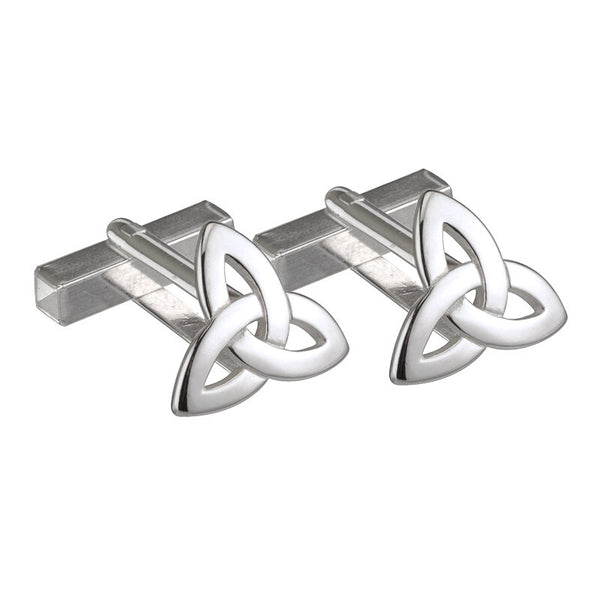Large Silver Trinity Knot Cufflinks