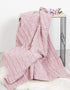 Aran Supersoft Blanket | Pink