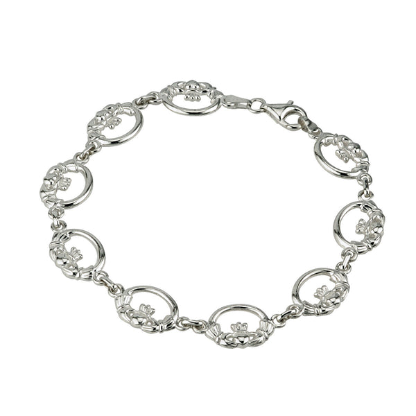 Sterling Silver Claddagh Bracelet