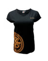 Black Celtic Knot Side Seem Ladies T-Shirt