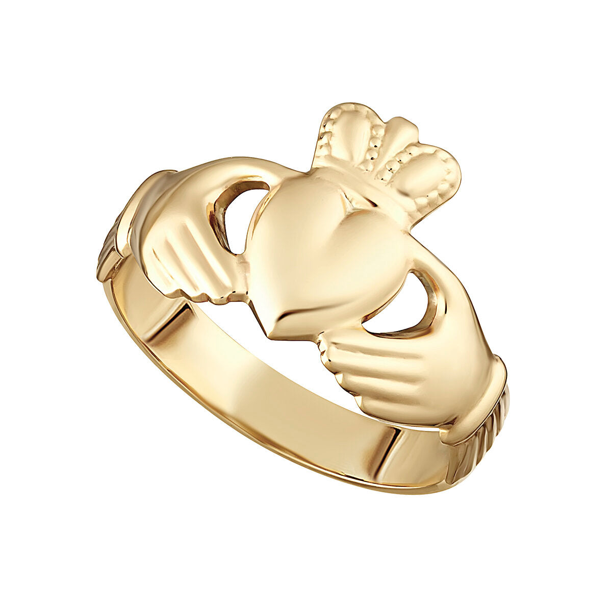 Gents 14K Gold Claddagh Ring