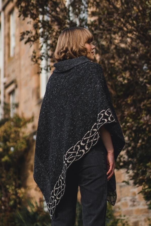 Charcoal Donegal Mull Celtic Cape