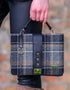 Mucros Fiona Bag | Black Gray Check