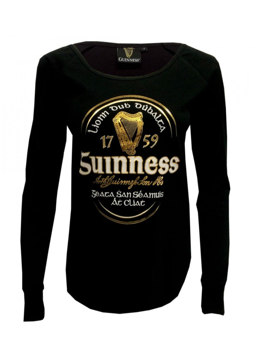 Guinness Black Long Sleeve Women's T-Shirt