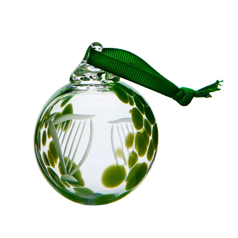 Irish Glass Christmas Star Bauble